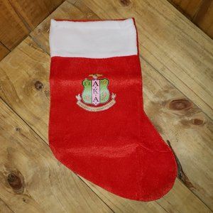 16" Alpha Kappa Alpha AKA Christmas Stocking